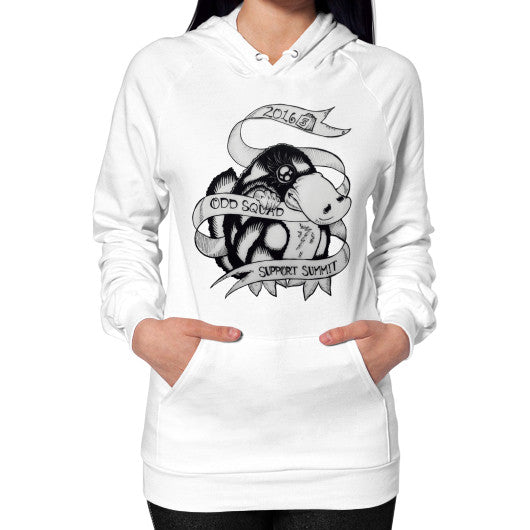 Hoodie (on woman) White odd-squad