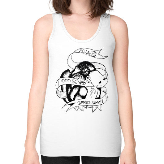 Unisex Fine Jersey Tank (on woman) White odd-squad