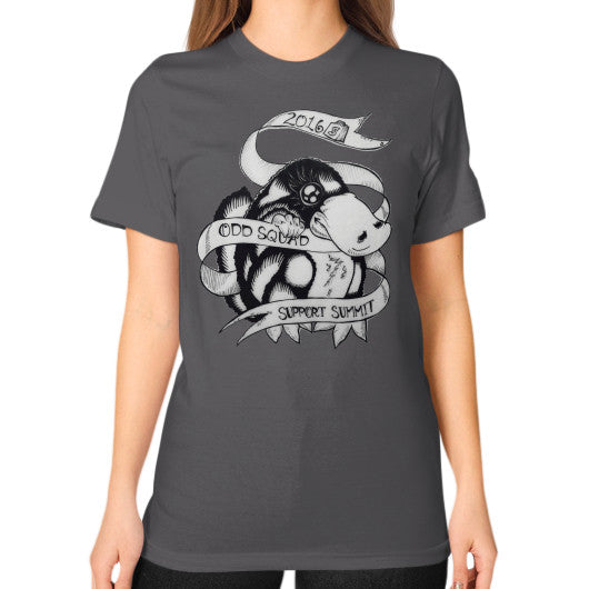 Unisex T-Shirt (on woman) Asphalt odd-squad