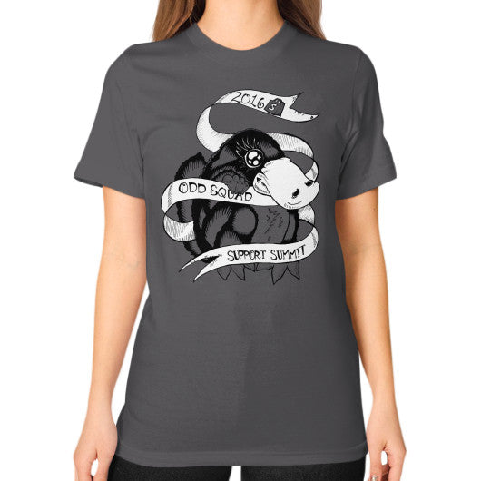 Unisex T-Shirt (on woman) Asphalt odd-squad