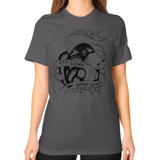 Unisex T-Shirt (on woman) Asphalt odd-squad