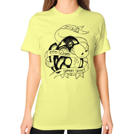 Unisex T-Shirt (on woman) Lemon odd-squad
