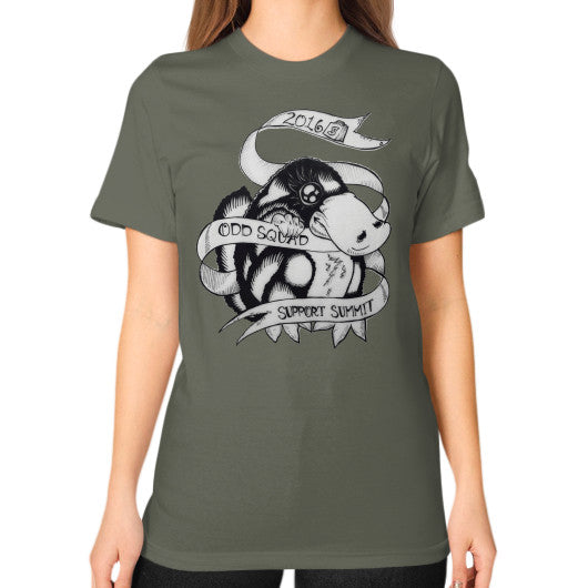 Unisex T-Shirt (on woman) Lieutenant odd-squad