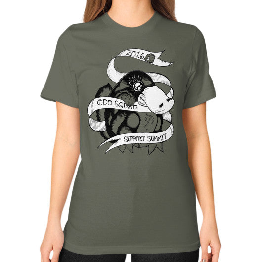 Unisex T-Shirt (on woman) Lieutenant odd-squad