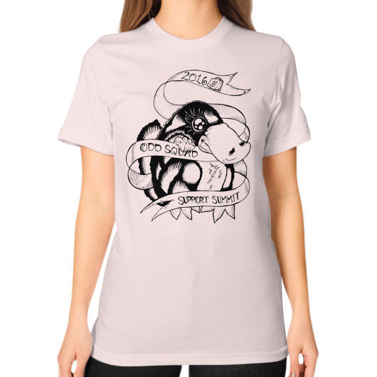 Unisex T-Shirt (on woman) Light pink odd-squad