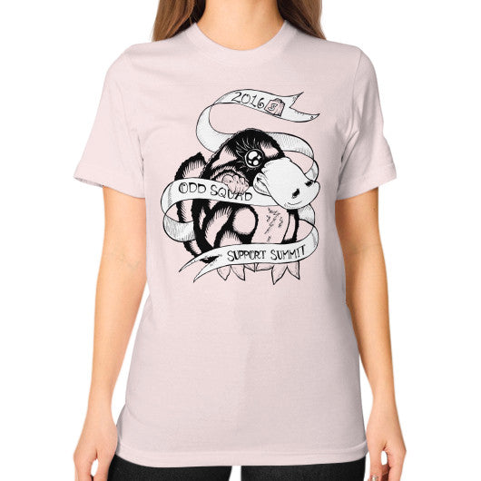 Unisex T-Shirt (on woman) Light pink odd-squad