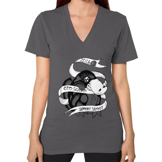 V-Neck (on woman) Asphalt odd-squad