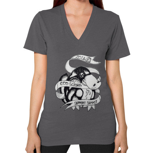 V-Neck (on woman) Asphalt odd-squad