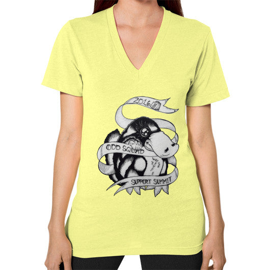 V-Neck (on woman) Lemon odd-squad
