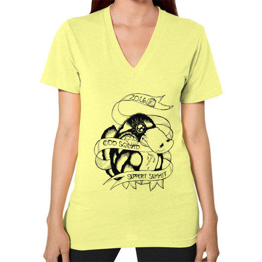 V-Neck (on woman) Lemon odd-squad