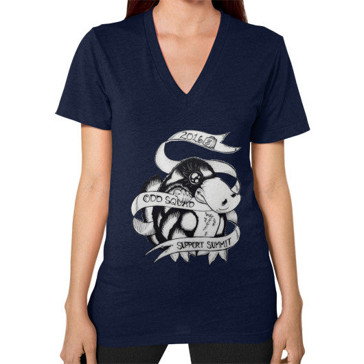 V-Neck (on woman) Navy odd-squad